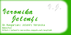 veronika jelenfi business card